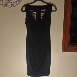 Bisou Bisou Black Sleeveless Backless Dress